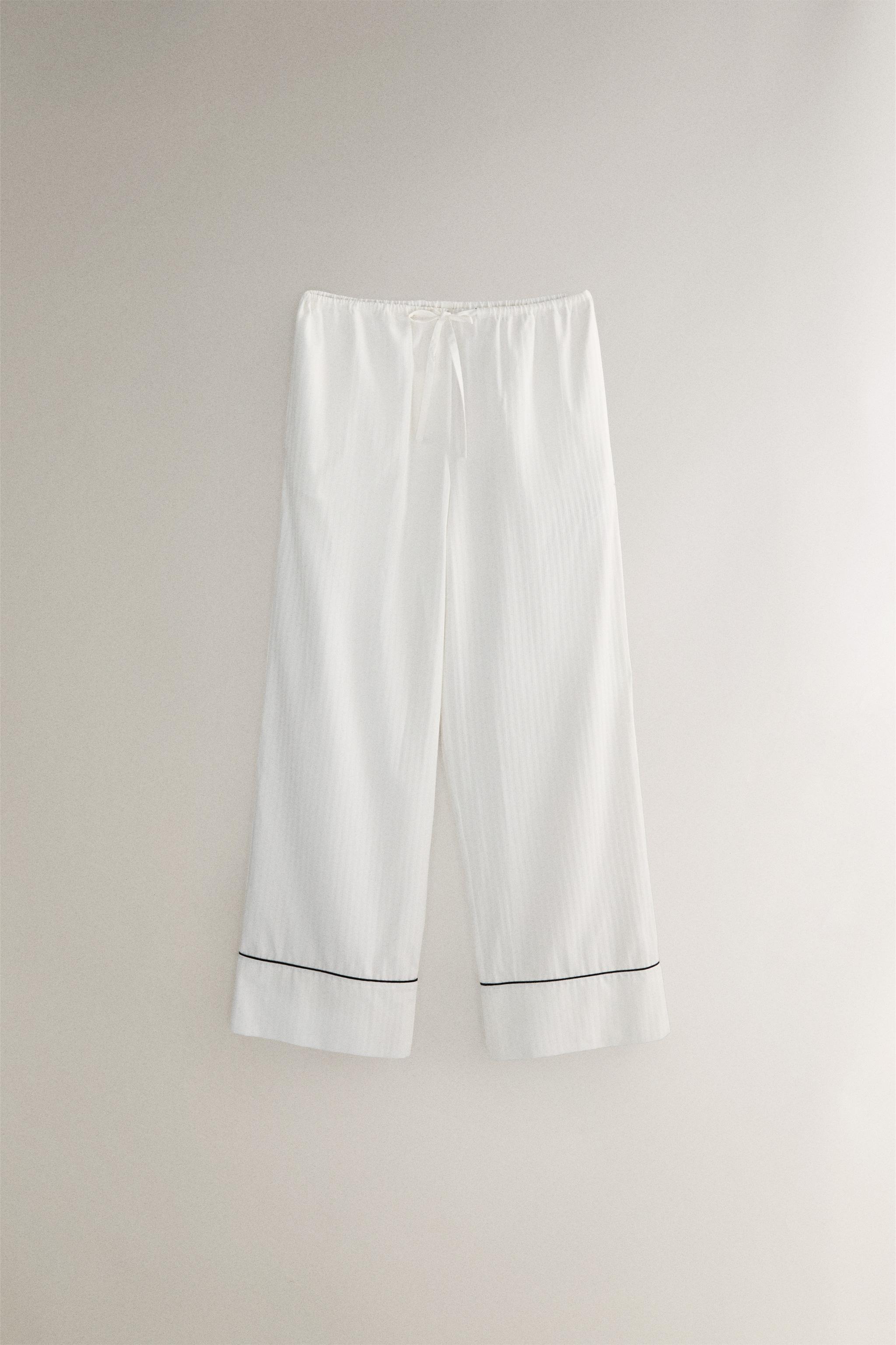 PANTALON JACQUARD RAYURES
